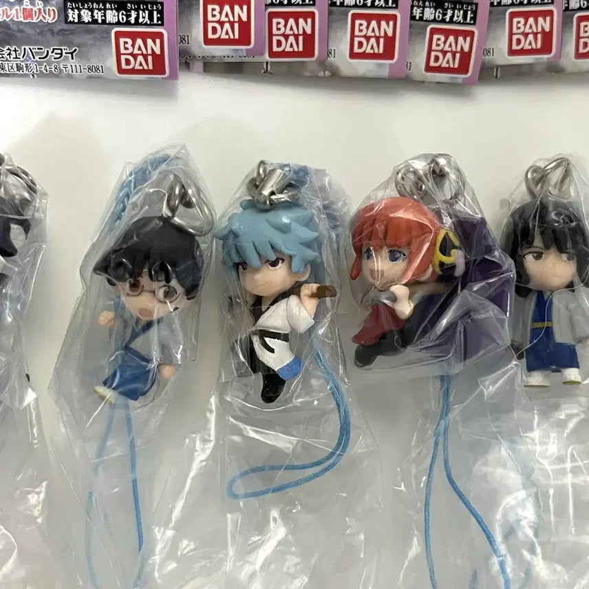 [BUNJANG] Gintama Hong-yo Arc 7-Piece Keyring Bundle Set / 고전 은혼 키링 홍앵 7종 풀세트 일괄