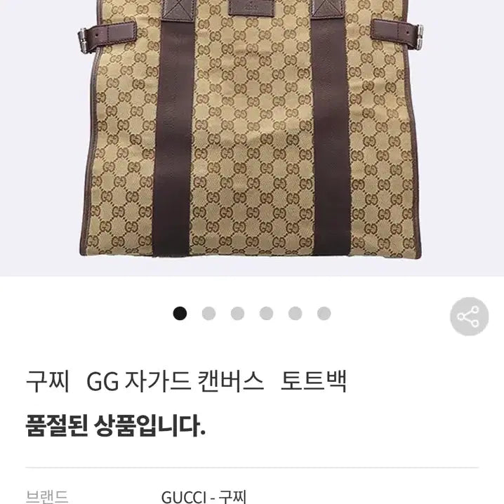 [BUNJANG] Gucci Jacquard Tote Bag / Gucci 구찌 자가드 토트백 남성용