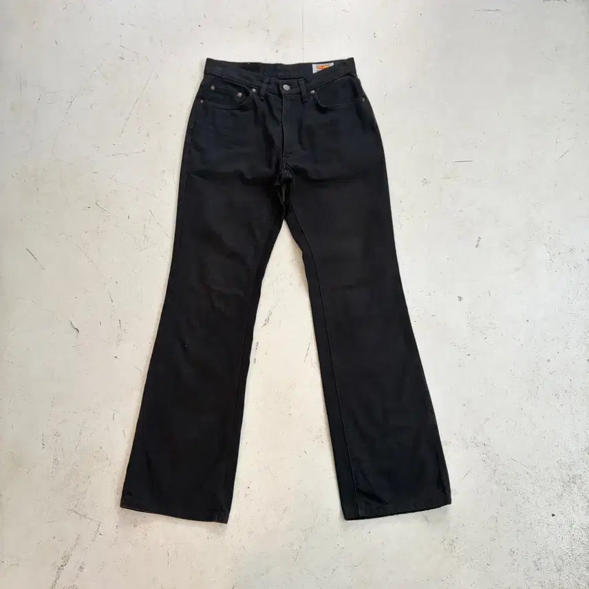 [SOLD OUT] BIG JOHN 빅존 빈티지 부츠컷 블랙 코튼팬츠 29