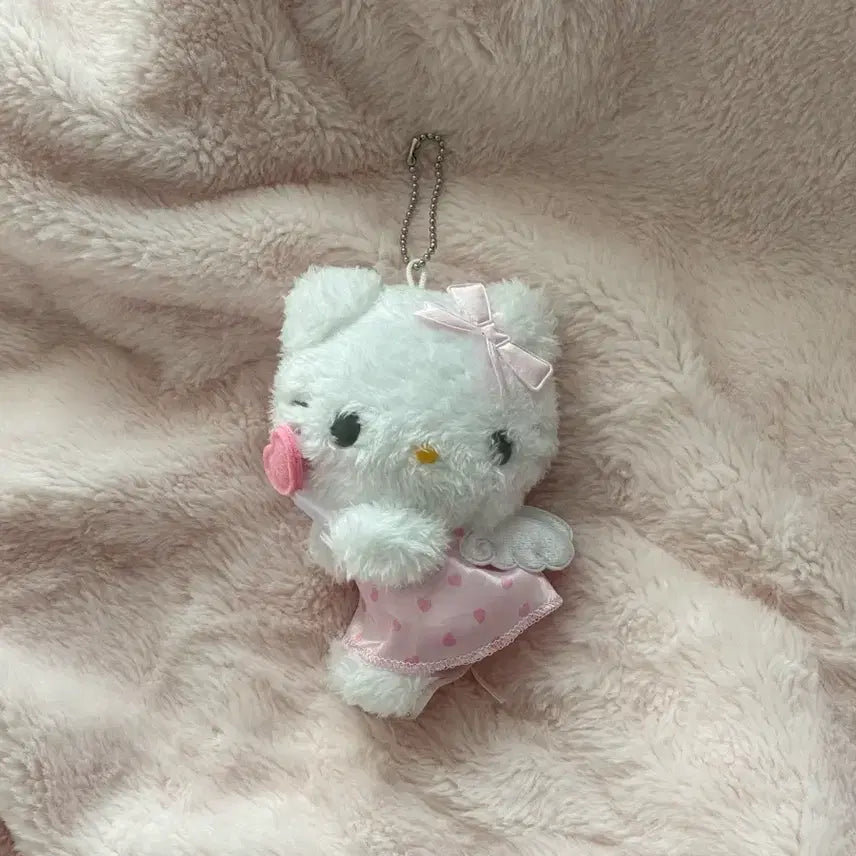 [BUNJANG] Sanrio Hello Kitty Angel Keyring / 산리오 정품 유메미루 엔젤 헬로키티 키링
