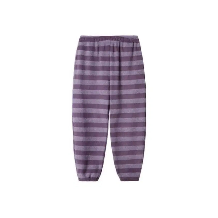 [BUNJANG] Vanishment Fluff Stripe Sweatpants / 바니쉬먼트 Fluff stripe sweatpants_puple