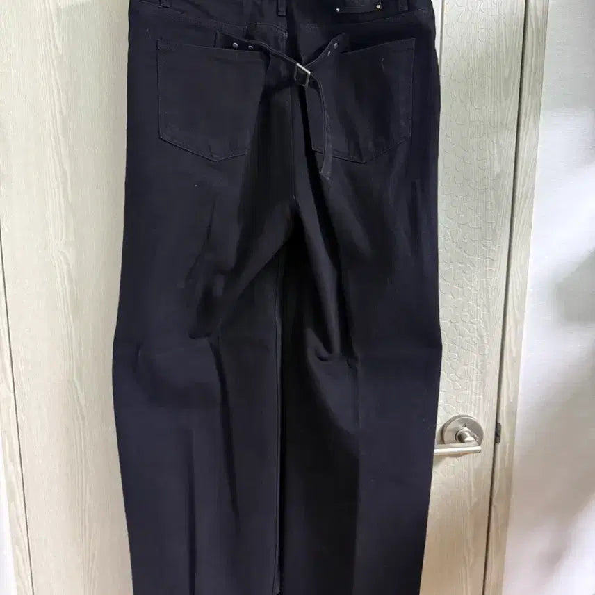 [BUNJANG] LABEL ARCHIVE Black Denim Wide Pants / 라벨아카이브 블랙 데님 와이드 팬츠