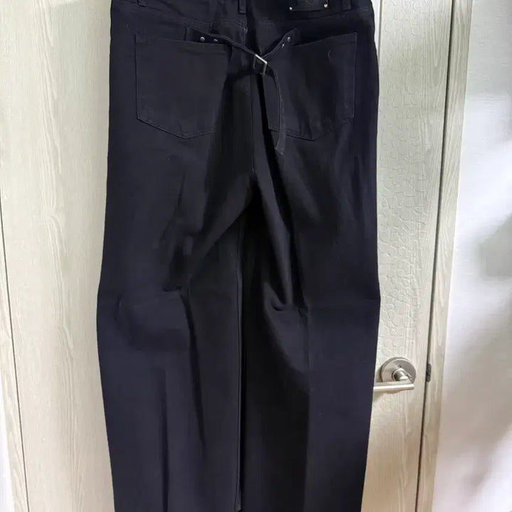 [BUNJANG] LABEL ARCHIVE Black Denim Wide Pants / 라벨아카이브 블랙 데님 와이드 팬츠
