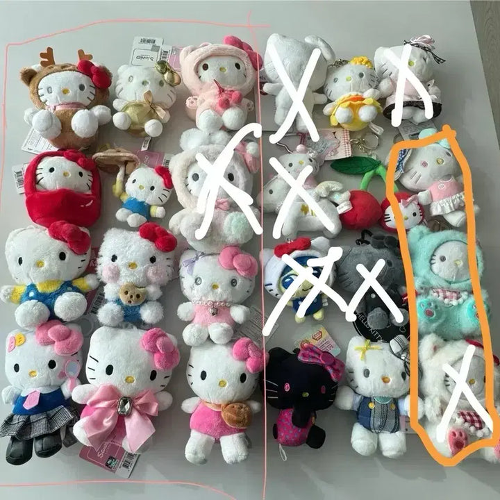 [BUNJANG] Sanrio Hello Kitty Keyring Collection (9cm-15cm) / 산리오 헬로키티 인형 키링 새상품 17종 모음 (9cm~15cm)