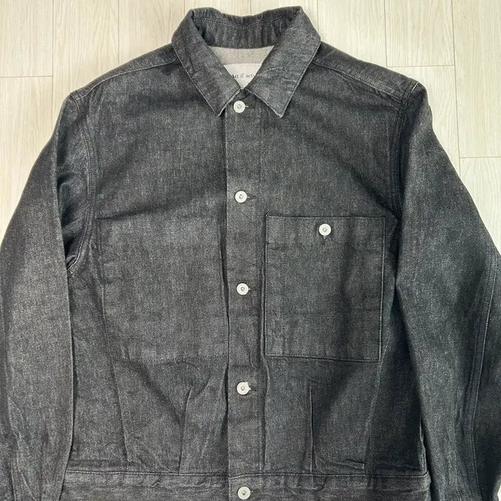 [BUNJANG] Art If Acts Black Denim Jacket (Size M) / 아트 이프 액츠 블랙 데님자켓 M사이즈