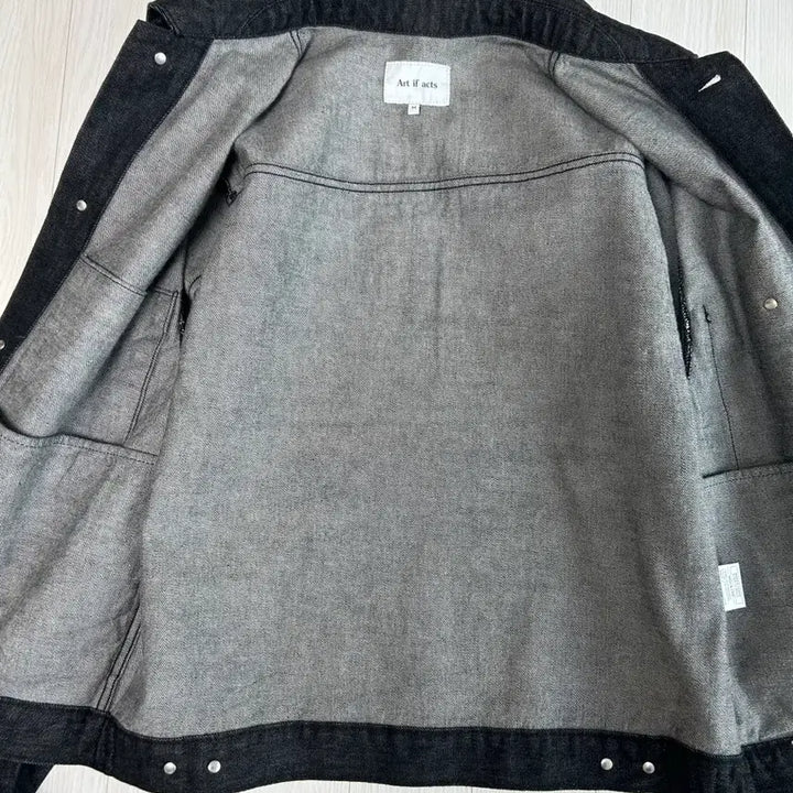 [BUNJANG] Art If Acts Black Denim Jacket (Size M) / 아트 이프 액츠 블랙 데님자켓 M사이즈