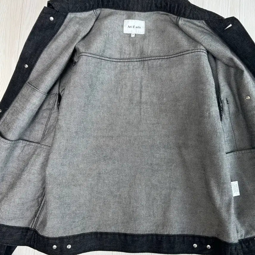 [BUNJANG] Art If Acts Black Denim Jacket (Size M) / 아트 이프 액츠 블랙 데님자켓 M사이즈