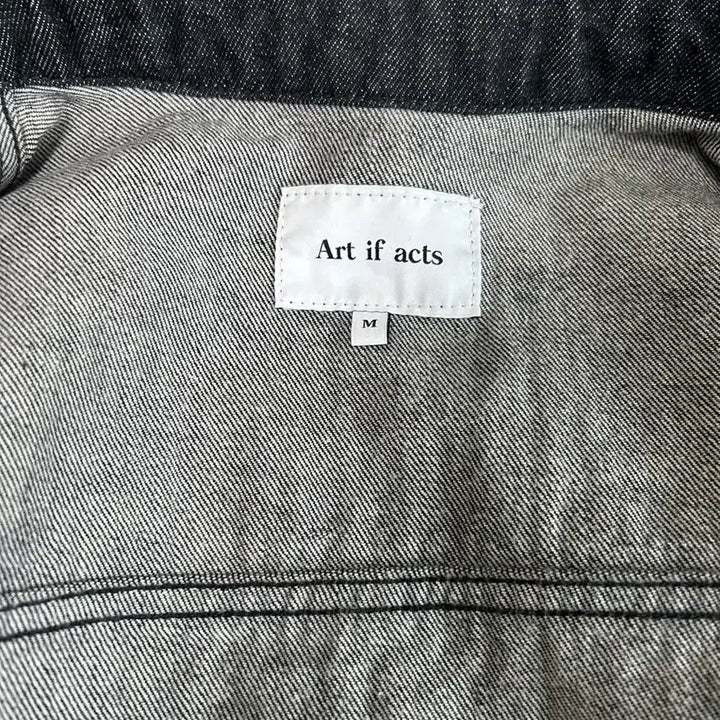 [BUNJANG] Art If Acts Black Denim Jacket (Size M) / 아트 이프 액츠 블랙 데님자켓 M사이즈