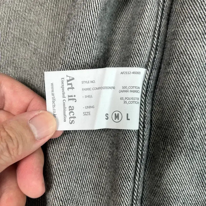 [BUNJANG] Art If Acts Black Denim Jacket (Size M) / 아트 이프 액츠 블랙 데님자켓 M사이즈