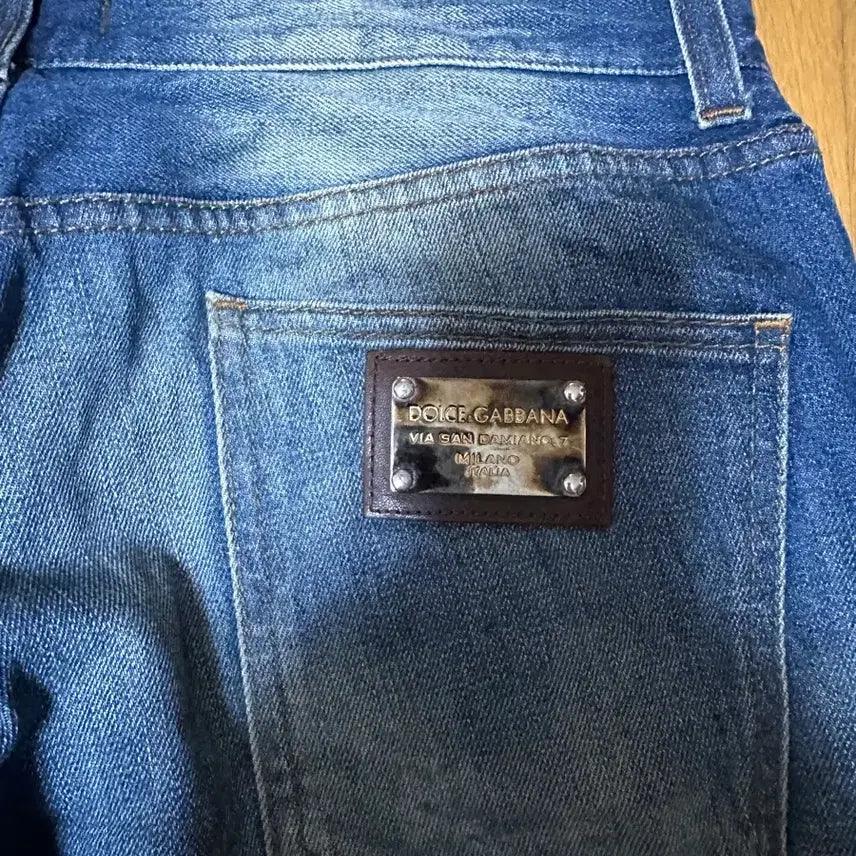 [BUNJANG] Dolce &amp; Gabbana Distressed Wash Jeans / 돌체앤가바나 데미지 워싱 청바지 48