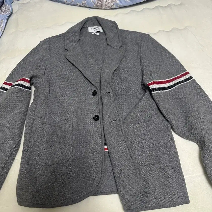 [BUNJANG] Thom Browne Men's Cotton Jacket (Size 4) / 톰브라운 남성 면 자켓 사이즈 4 풀셋 택 단추 비닐 보유