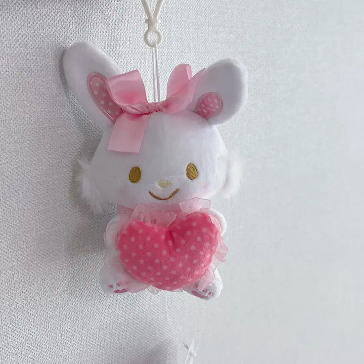 [BUNJANG] Sanrio Wish Me Mell Ribbon Heart Keyring / 마이멜로디 산리오 산리오 위시미멜 리본하트 키링