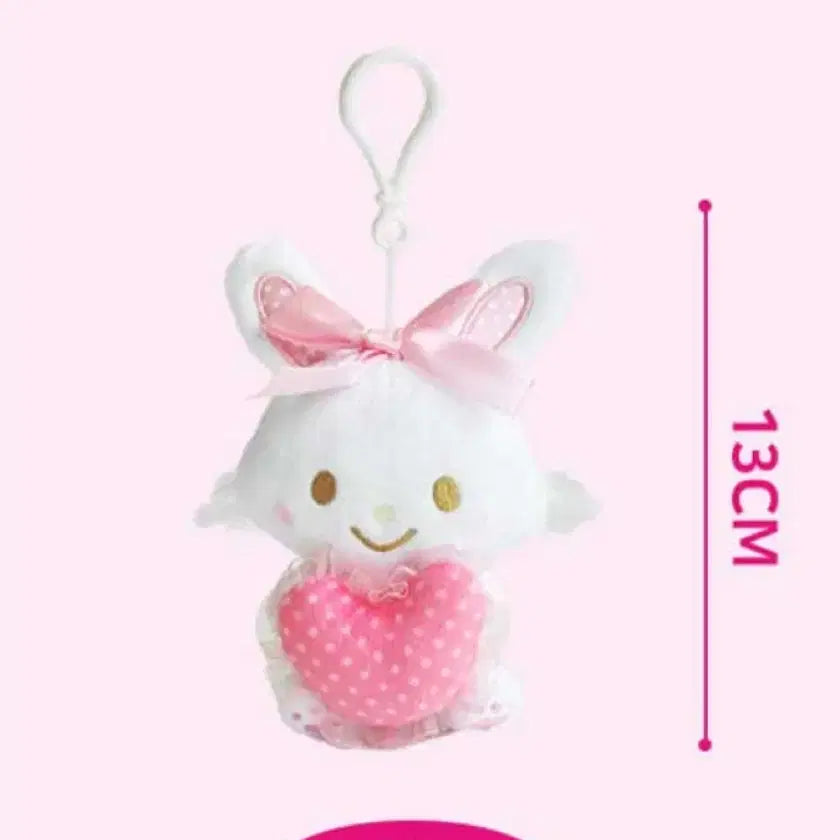 [BUNJANG] Sanrio Wish Me Mell Ribbon Heart Keyring / 마이멜로디 산리오 산리오 위시미멜 리본하트 키링