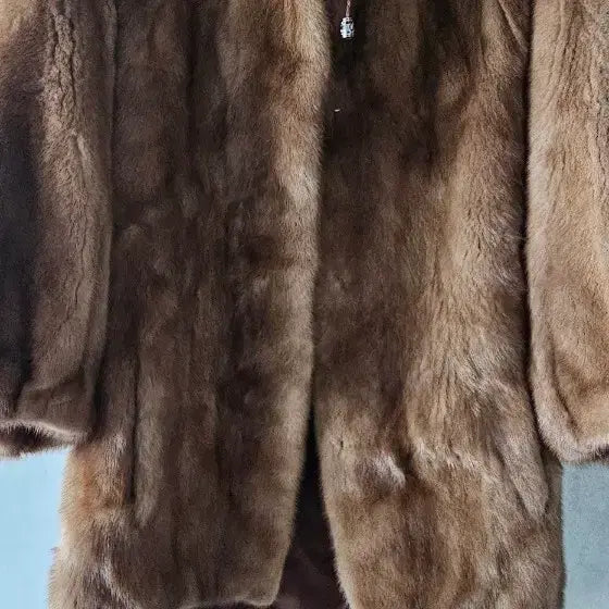 [BUNJANG] Whamell Mink Fur Coat with Hood / 일본 휘메일 후두 밍크 코트