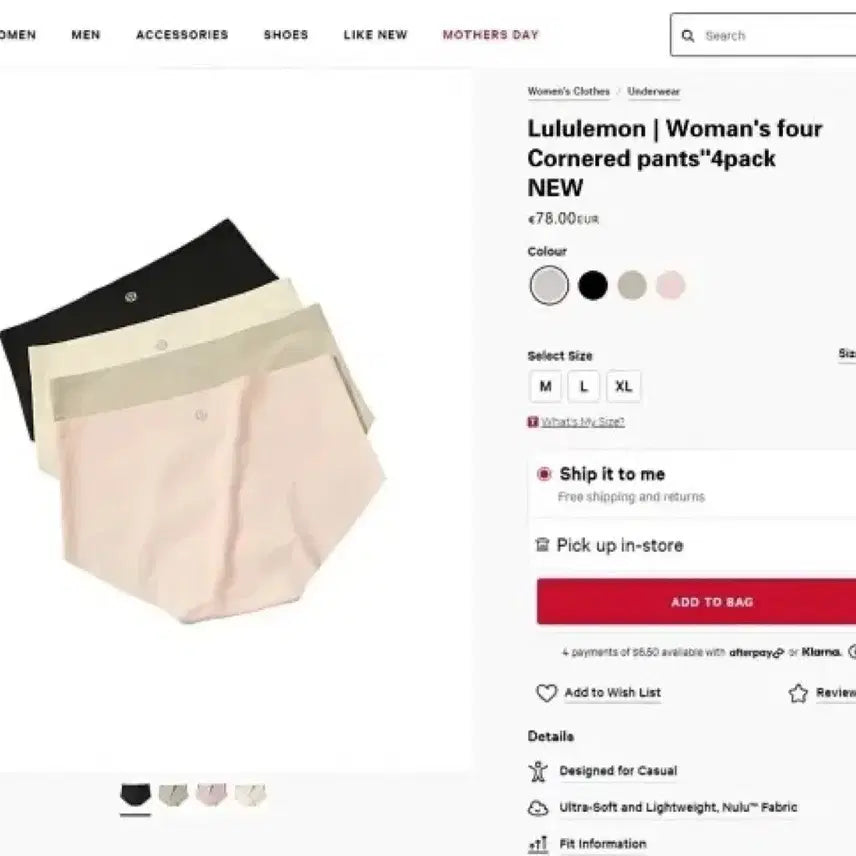 [BUNJANG] Lululemon InvisiWear Women&