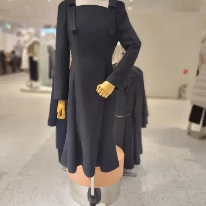 [BUNJANG] LINE EDITIO Ribbons Mermaid Dress / [거의새상품]라인어디션 리본 머메이드 원피스