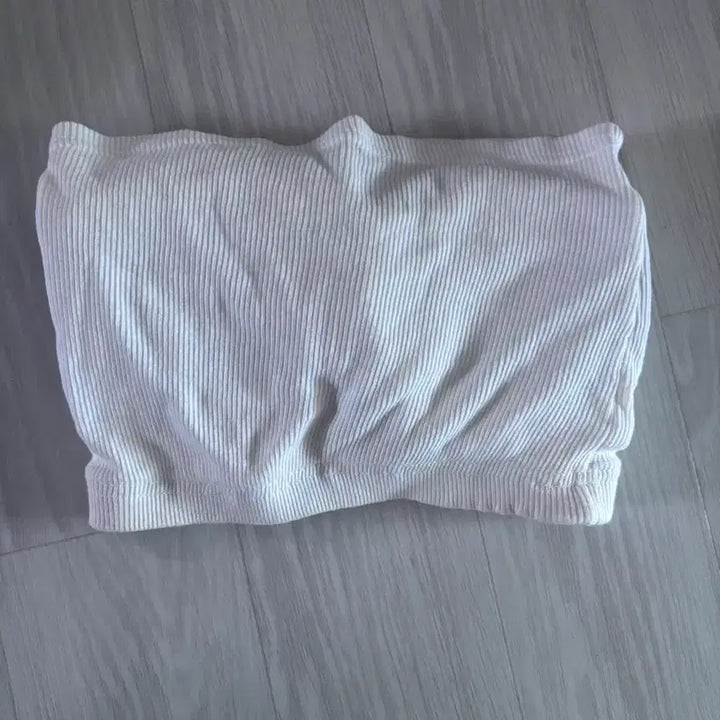 [BUNJANG] White Tube Top Bra Top / 화이트 튜브 탑 브라 탑