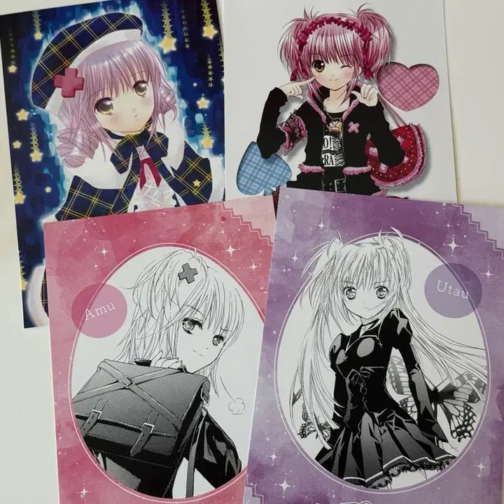 [BUNJANG] Shugo Chara Original Illustration Postcard Set / 캐릭캐릭체인지 원화 엽서