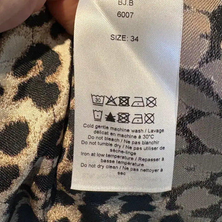 [BUNJANG] Ganni Leopard Puff Mini Dress / Ganni 가니 레오파드 퍼프 원피스