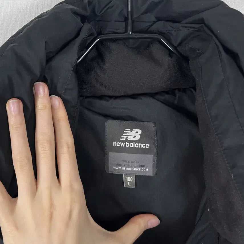 [BUNJANG] New Balance Down Long Padded Jacket Black Men's L / 뉴발란스/다운 롱 패딩 점퍼 블랙 남L 100/라덴