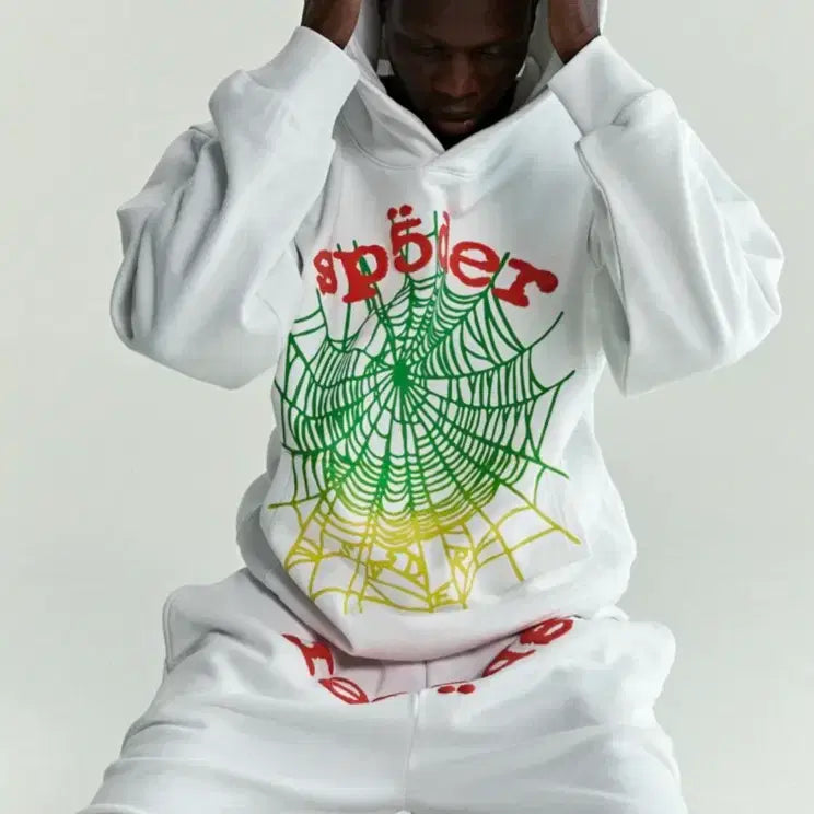 [BUNJANG] Sp5der OG Web V2 Gradient Hoodie / sp5der 스파이더 후드티 OG WEB V2 GRADIENT