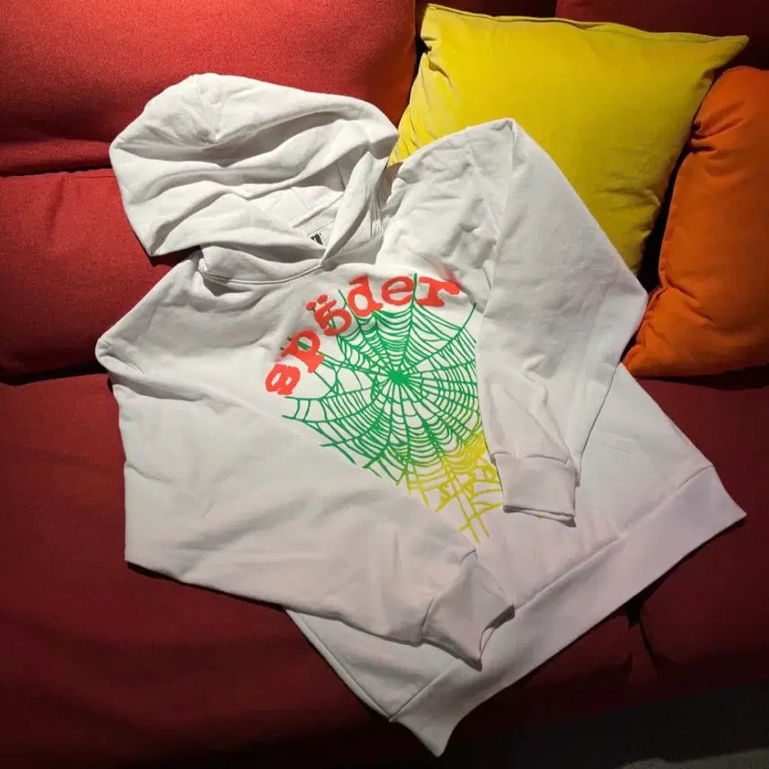 [BUNJANG] Sp5der OG Web V2 Gradient Hoodie / sp5der 스파이더 후드티 OG WEB V2 GRADIENT