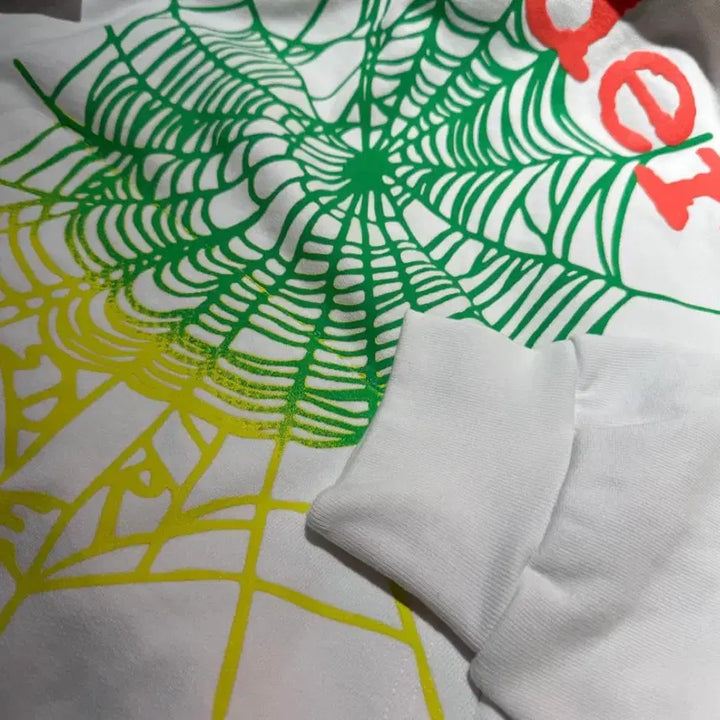 [BUNJANG] Sp5der OG Web V2 Gradient Hoodie / sp5der 스파이더 후드티 OG WEB V2 GRADIENT