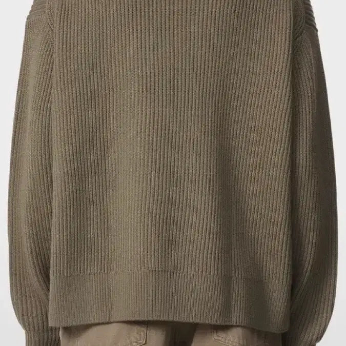 [BUNJANG] Studio Nicholson LYE Half Zip Knit Brown M / 스튜디오 니콜슨 / LYE 하프 집업니트 브라운 / M