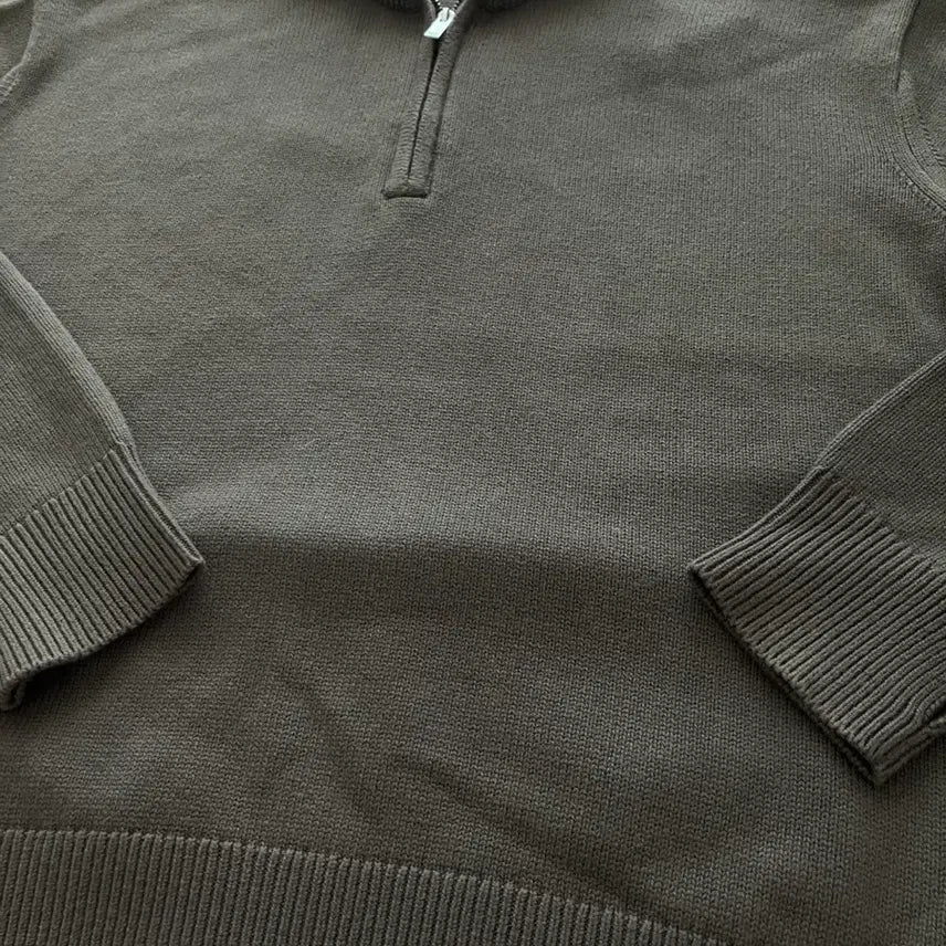 [BUNJANG] Studio Nicholson LYE Half Zip Knit Brown M / 스튜디오 니콜슨 / LYE 하프 집업니트 브라운 / M