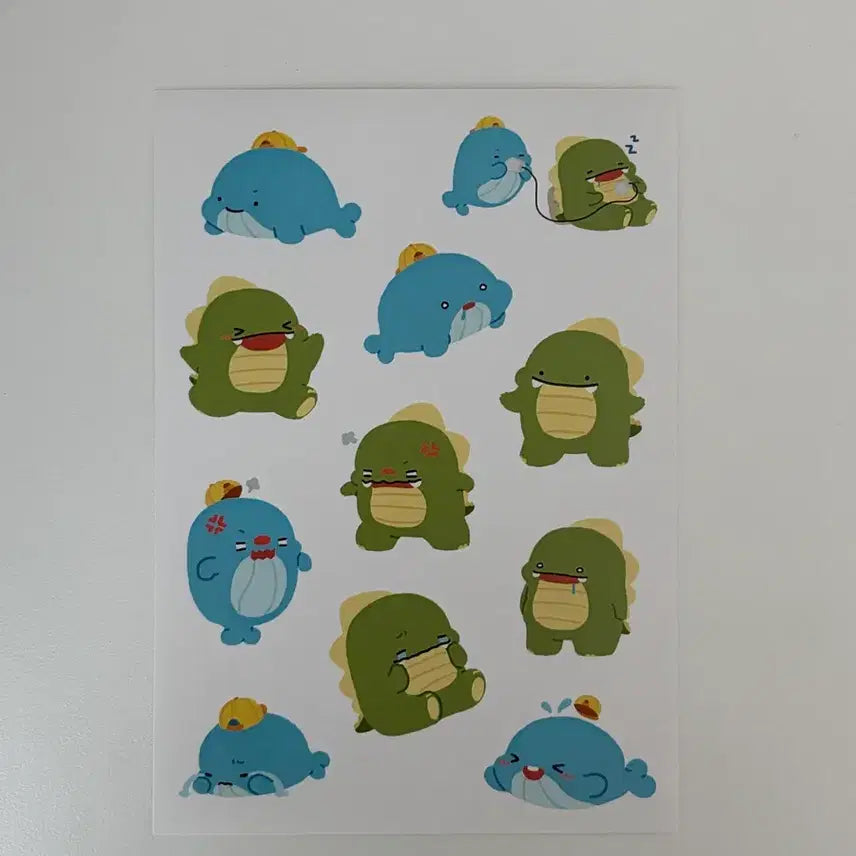 [BUNJANG] Sandbox Network Jjanddrel Dinosaur Sticker / [희귀] 2023  잠뜰 공룡 캘린더+스티커