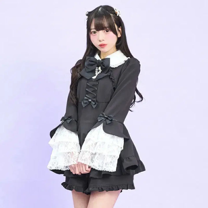 [BUNJANG] Secret Honey Tiered Bell Sleeve Set / 시크릿허니 티어드 벨 소매 셋업