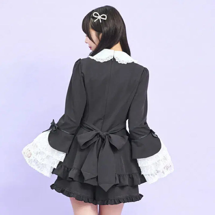 [BUNJANG] Secret Honey Tiered Bell Sleeve Set / 시크릿허니 티어드 벨 소매 셋업