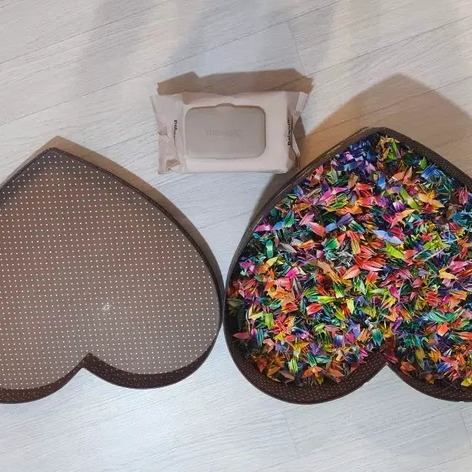 [BUNJANG] Origami Crane & Heart Box / 종이학 + 하트 상자