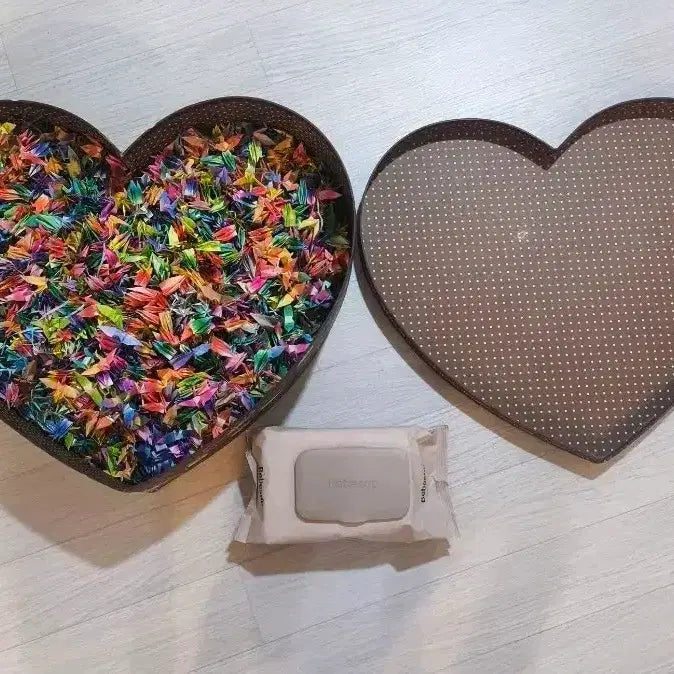 [BUNJANG] Origami Crane & Heart Box / 종이학 + 하트 상자
