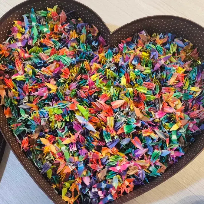 [BUNJANG] Origami Crane & Heart Box / 종이학 + 하트 상자