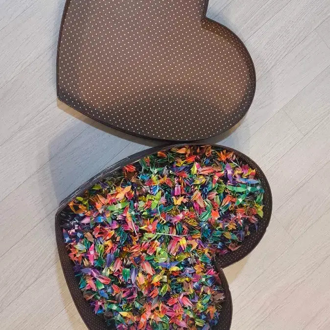 [BUNJANG] Origami Crane & Heart Box / 종이학 + 하트 상자