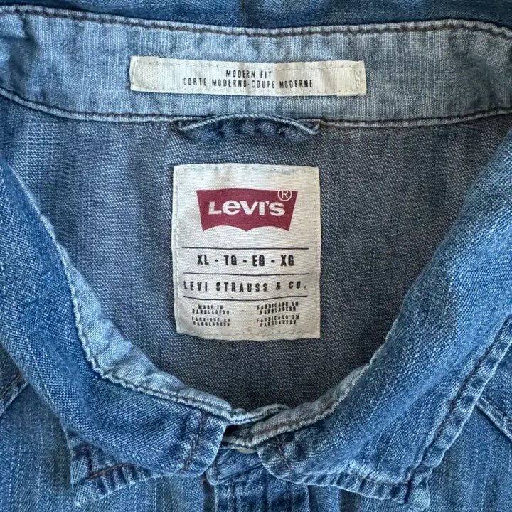 [BUNJANG] Levi's Western Denim Shirt XL / 리바이스 웨스턴 데님 셔츠 XL