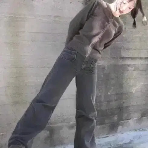 [BUNJANG] Pintuck Denim Pants / 에이블리 핀턱 데님 팬츠 청바지