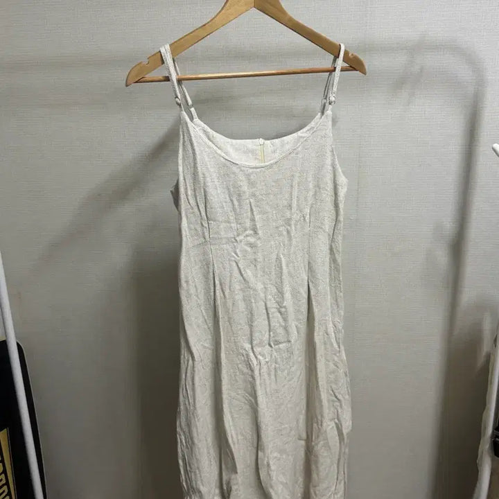 [BUNJANG] Linen Bustier Long Dress Ivory / 새상품 린넨 뷔스티에 롱 원피스 아이보리