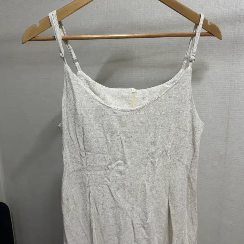 [BUNJANG] Linen Bustier Long Dress Ivory / 새상품 린넨 뷔스티에 롱 원피스 아이보리