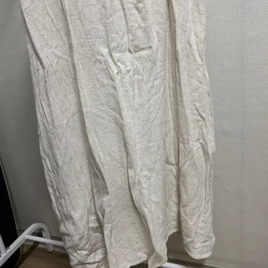 [BUNJANG] Linen Bustier Long Dress Ivory / 새상품 린넨 뷔스티에 롱 원피스 아이보리