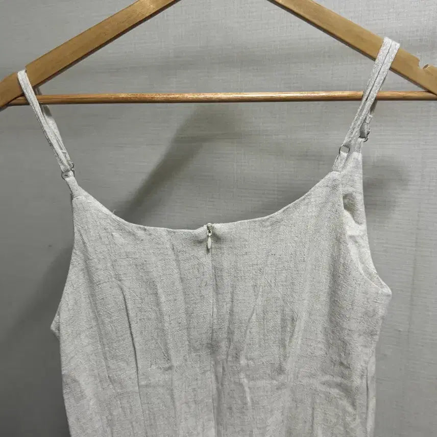 [BUNJANG] Linen Bustier Long Dress Ivory / 새상품 린넨 뷔스티에 롱 원피스 아이보리