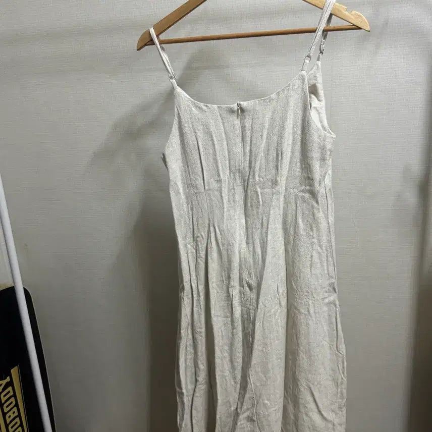 [BUNJANG] Linen Bustier Long Dress Ivory / 새상품 린넨 뷔스티에 롱 원피스 아이보리
