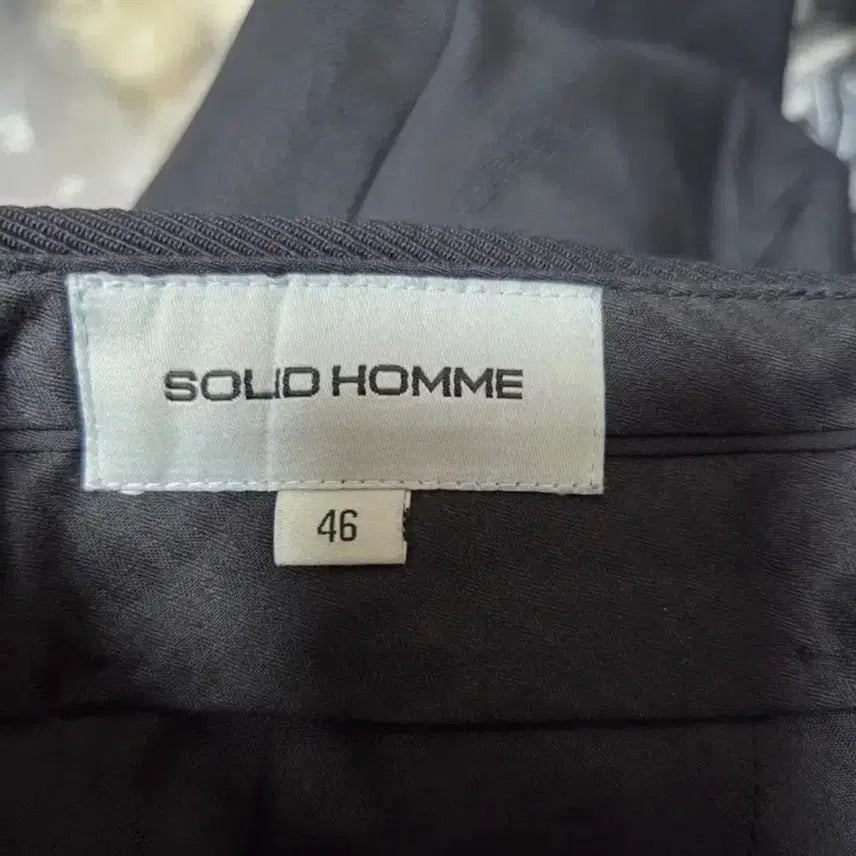 [BUNJANG] Solid Homme Turn-Up Slacks / 솔리드옴므 턴업 슬랙스