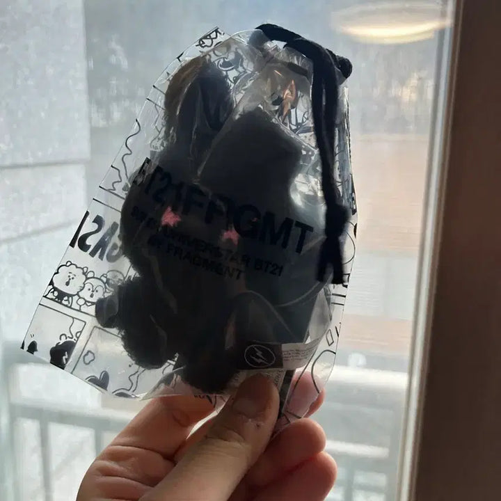 [BUNJANG] BTS BT21 FRAGMENT COOKY Plush Keychain Black / bts BT21 FRAGMENT 인형 키링 블랙 쿠키