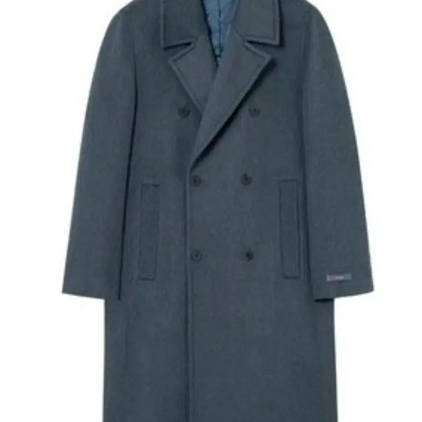 [BUNJANG] TNGT Blue Gray Double Coat 110 Size / 택포) TNGT 블루그레이 더블코트 110사이즈