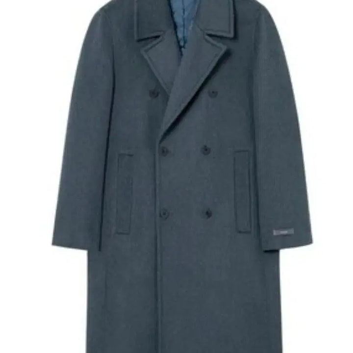 [BUNJANG] TNGT Blue Gray Double Coat 110 Size / 택포) TNGT 블루그레이 더블코트 110사이즈