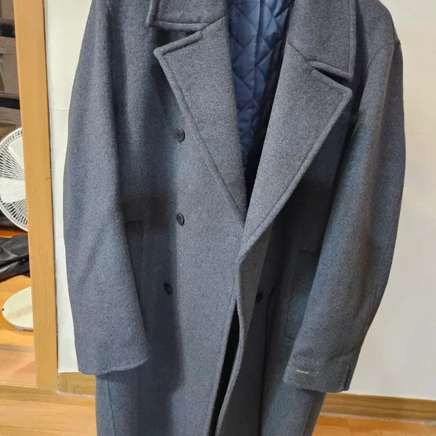 [BUNJANG] TNGT Blue Gray Double Coat 110 Size / 택포) TNGT 블루그레이 더블코트 110사이즈