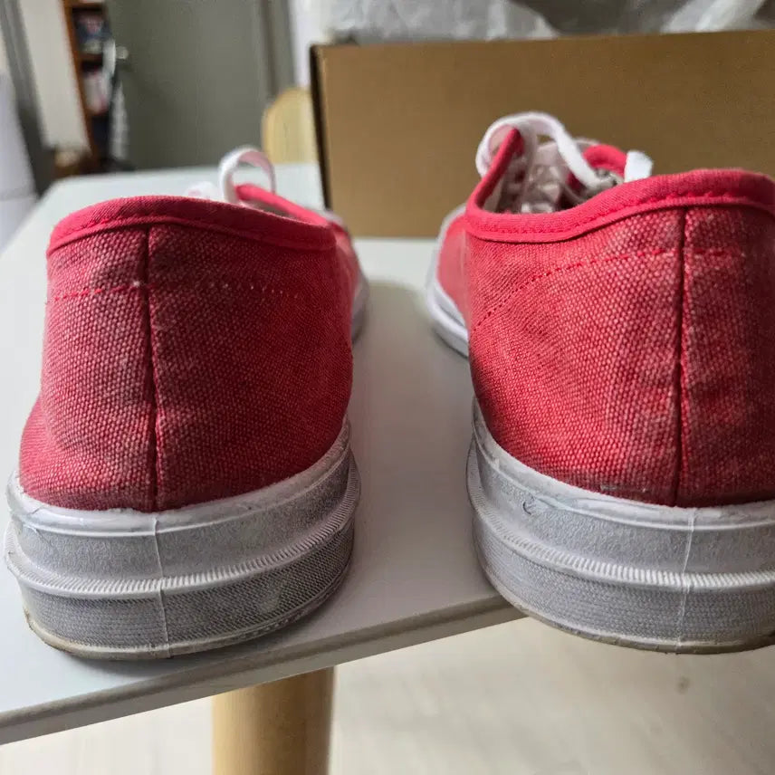 [BUNJANG] Polo Ralph Lauren Canvas Sneakers Red / 폴로 에센스 100 캔버스 캡토 스니커즈 레드