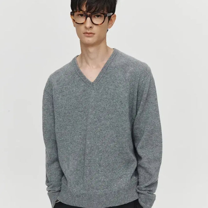 [BUNJANG] Hoite Cashmere Wool V-Neck Knit (M) / (M)호이테 브이넥 니트